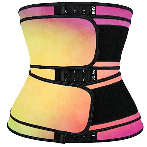 Classic Double Strap Hourglass Waist Trainer Corset - Sweat Belt Waist Trimmer for Women | Body Shaper for Weight Loss & Tummy Control | Perfect for Workouts, Postpartum Recovery & Everyday Slimming