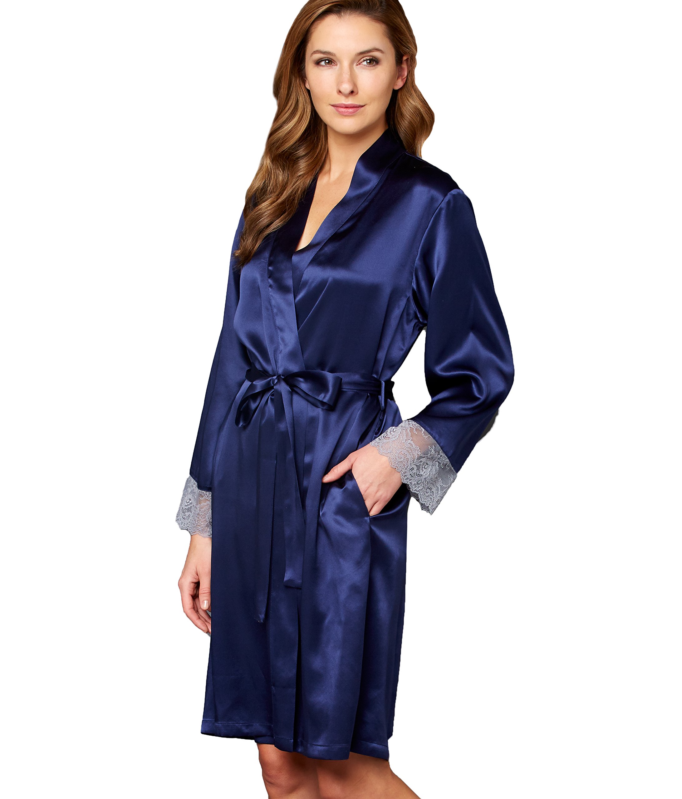 Luxury Women's Tivoli Allura 100% Pure Silk Wrap - Elegant Sleepwear & Lingerie Set with Gift Box - Perfect for Bridal Shower, Anniversary Gift & Romantic Nights