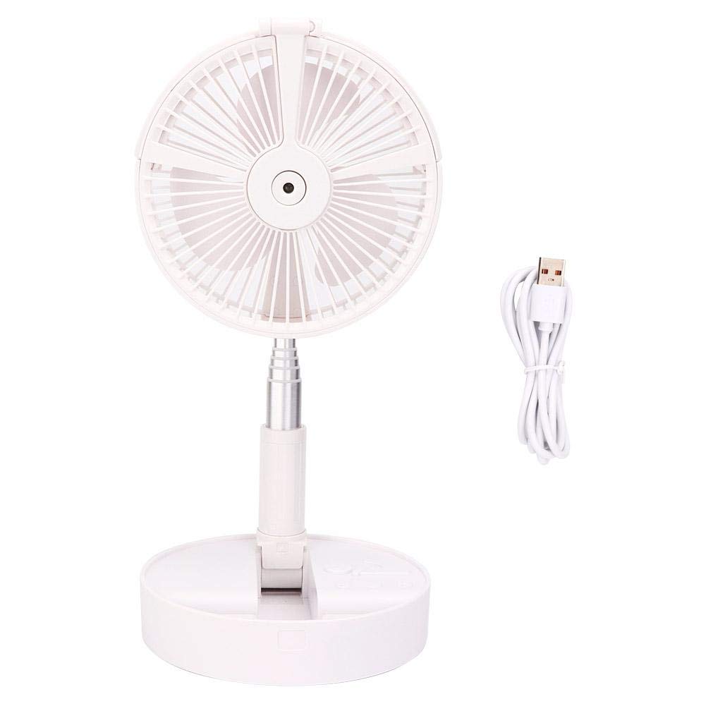 Haofy Mini Portable USB Rechargeable Folding Desktop Fan with Remote Control - Adjustable Telescopic Stand for Home, Office, Travel & Outdoor Use | Perfect for Desk, Camping, Dorm & Patio Cooling