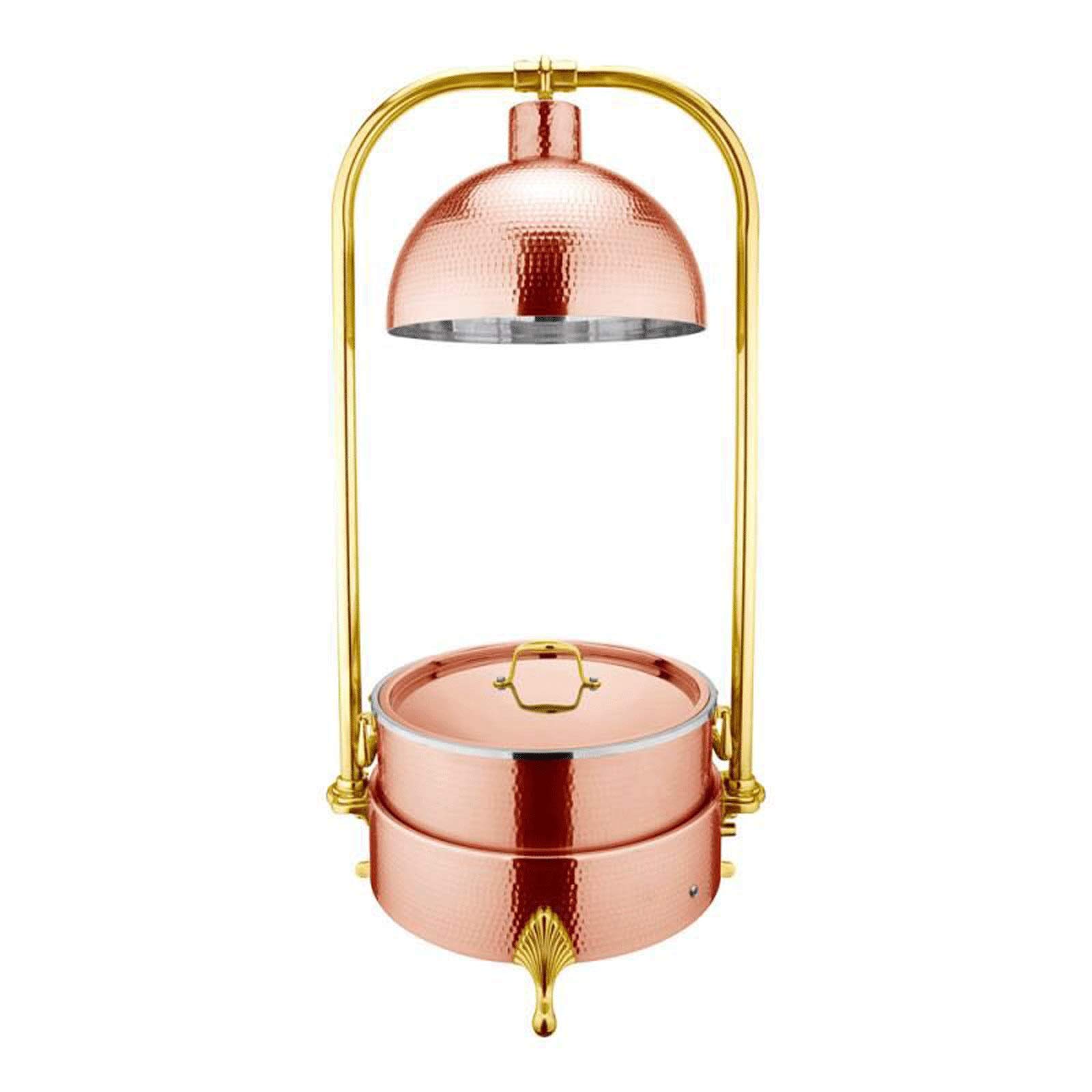 Stainless Steel Round Chafing Dish Buffet Warmer Set - 34cm Food Warmer Server with Water Pan, Lid & Stand for Parties, Catering & Buffets | Perfect for Weddings, Events & Home Entertaining