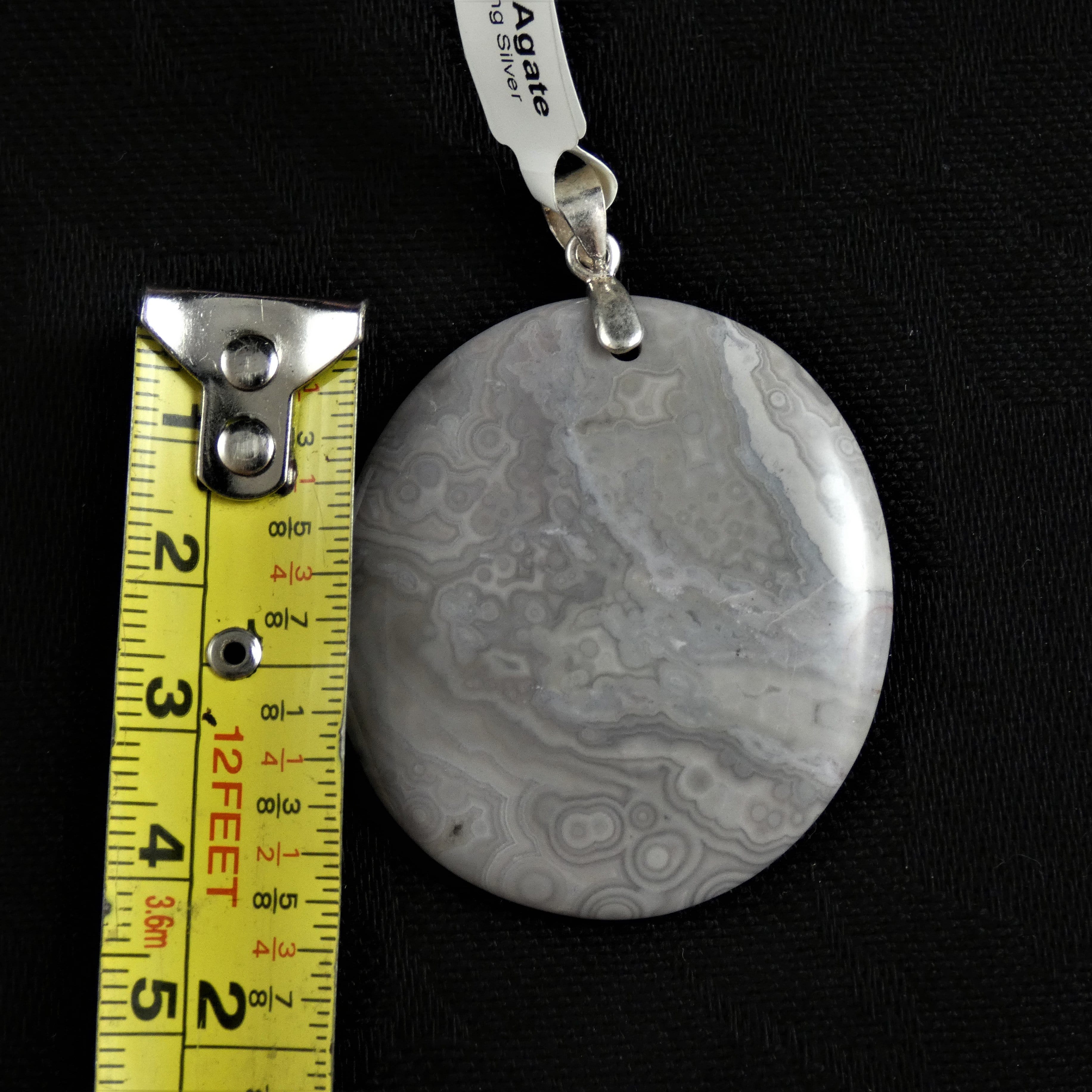 Elegant Crazy Lace Agate Round Pendant Necklace - Natural Stone Jewelry for Women - Perfect for Boho Style & Everyday Wear