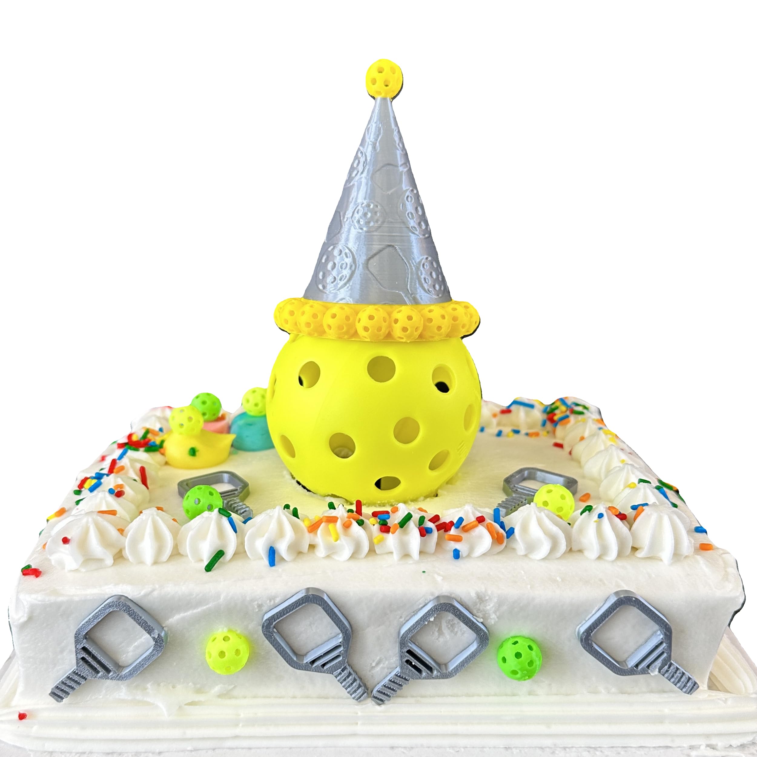 Pickleball Cake Topper Set with Mini Paddles & Balls - Fun Birthday Party Decorations & Gifts for Pickleball Lovers | Perfect for Pickleball Themed Celebrations, Tournaments & Special Occasions