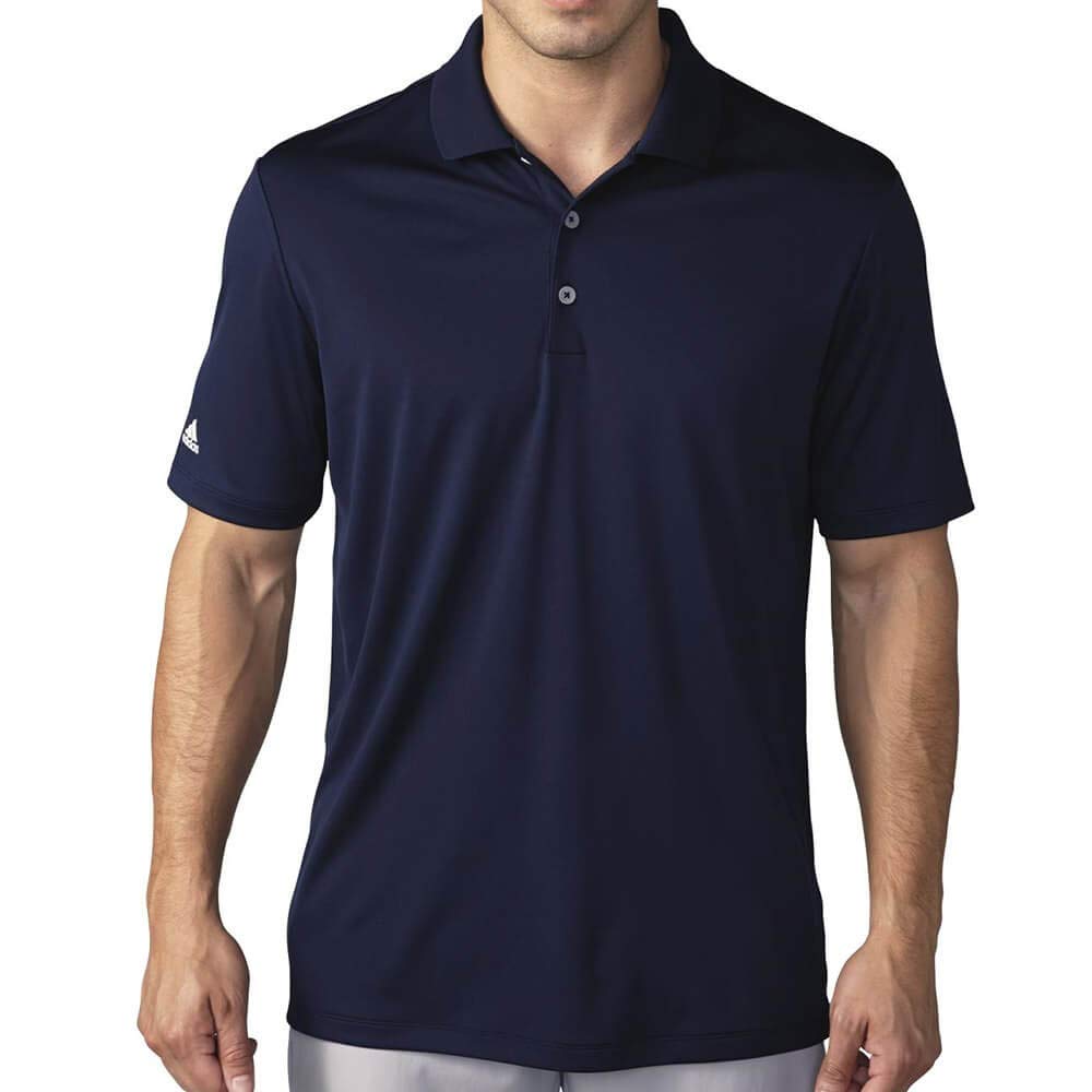 adidas Men's Performance Golf Polo Shirt - Moisture Wicking, UV Protection & Breathable for Comfort on the Course | Ideal for Golfing, Casual Wear & Outdoor Activities