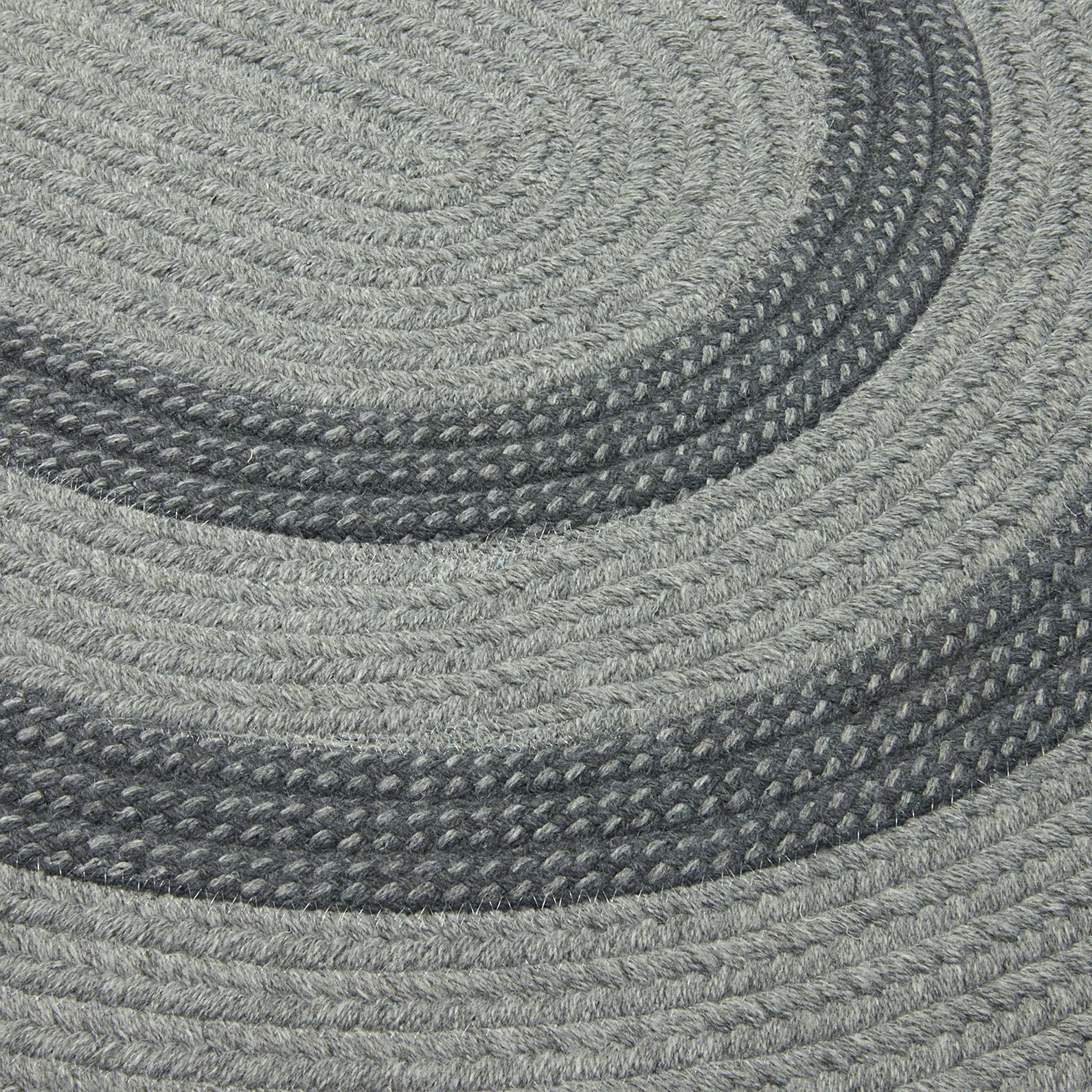 Graywood Round Area Rug 4x4 Feet - Soft Plush Gray Carpet for Living Room, Bedroom, or Nursery - Non-Slip Backing & Easy to Clean
