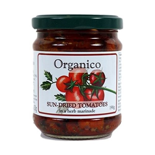 Premium Organic Sun-Dried Tomatoes in Herb Marinade - 190g Jar | Vegan, Gluten-Free | Perfect for Pasta, Salads & Mediterranean Recipes