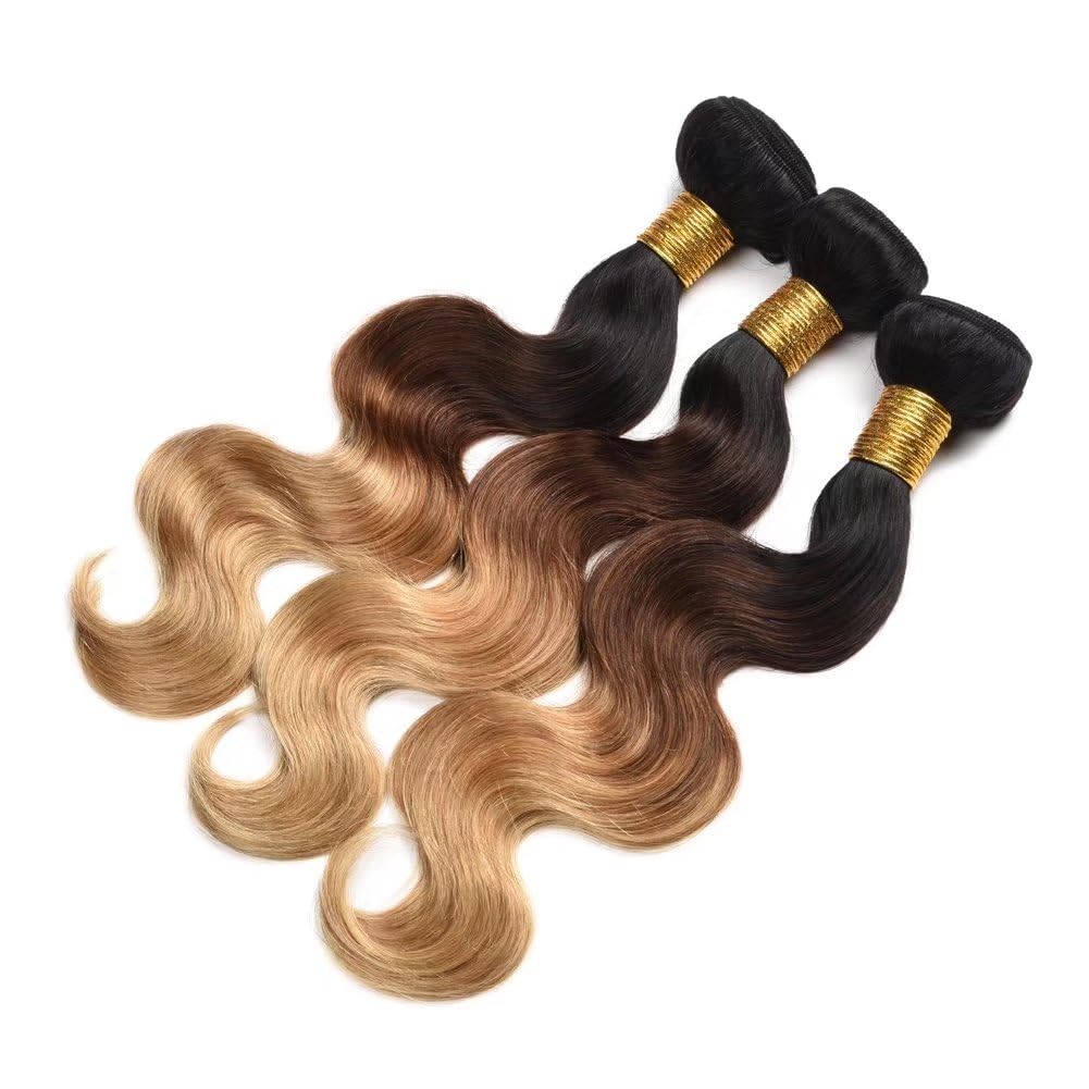 FEEL ME 3 Bundles Brazilian Straight Virgin Hair Extensions - 20/22/24 Inch Unprocessed 100% Human Hair Weft (Color 30 Brown) for Sew-in, Clip-in & Glue-in Hairstyles - Perfect for Daily Wear, Parties & Special Occasions
