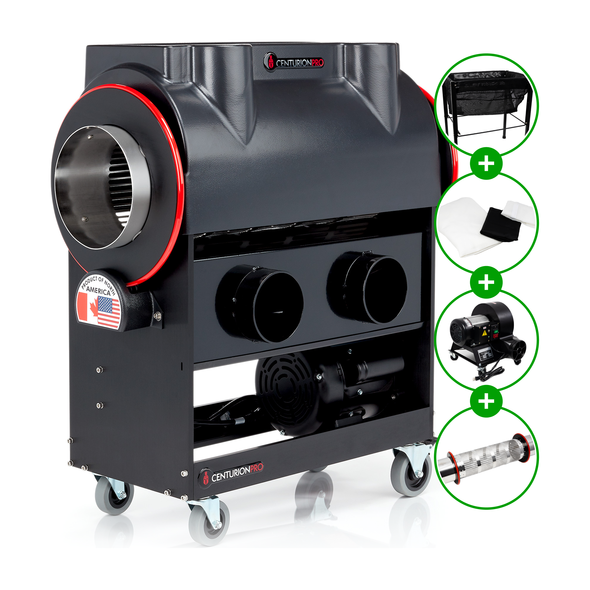 CenturionPro Mini Wet & Dry Hybrid Bud Trimmer - Compact & Efficient for Home Growers - Perfect for Trimming Fresh or Dried Cannabis, Hemp & Herbs