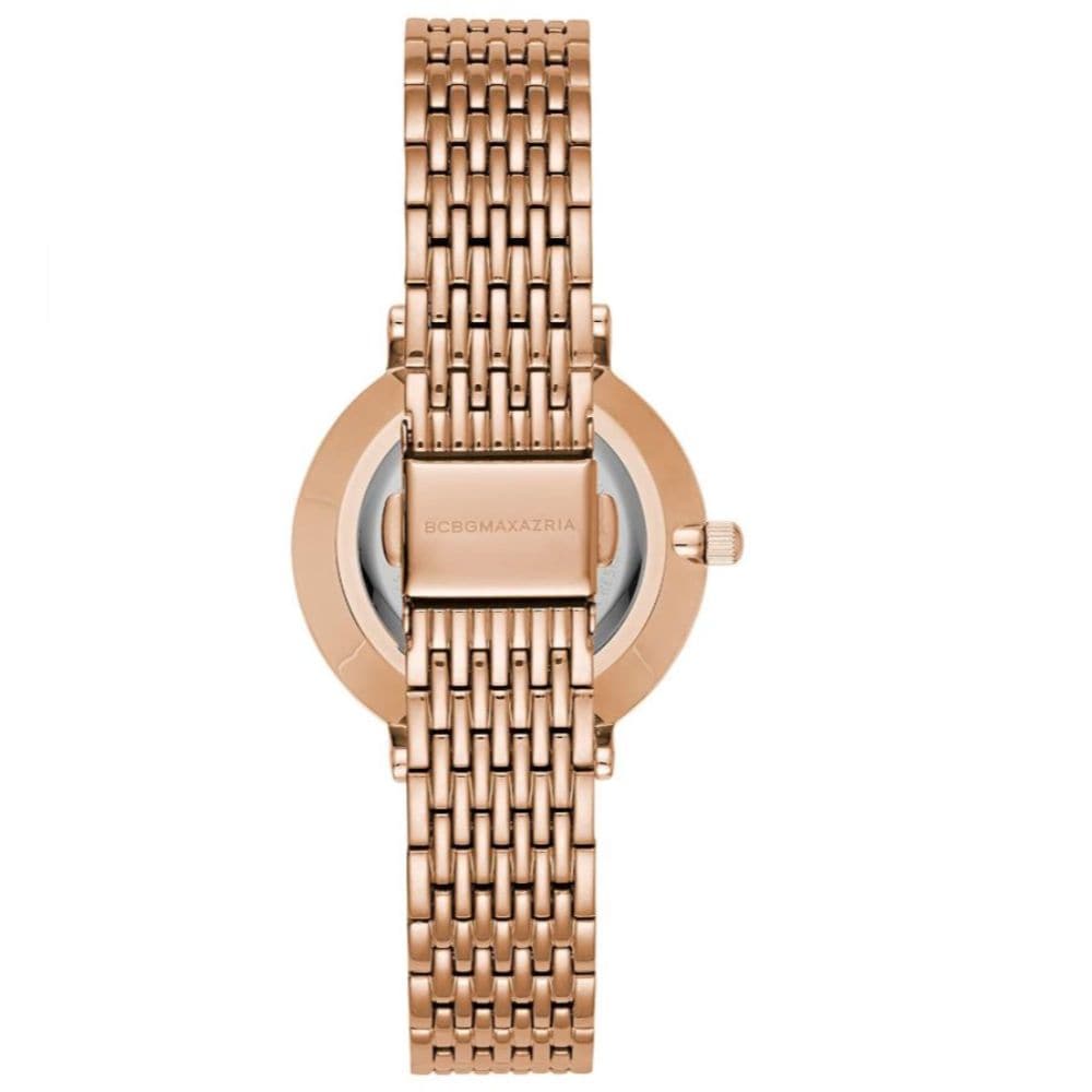 BCBGMAXAZRIA BG50990004 Women's Watch - Elegant Stainless Steel Analog Watch with Rhinestone Accents for Women | Perfect for Office, Party, and Everyday Wear