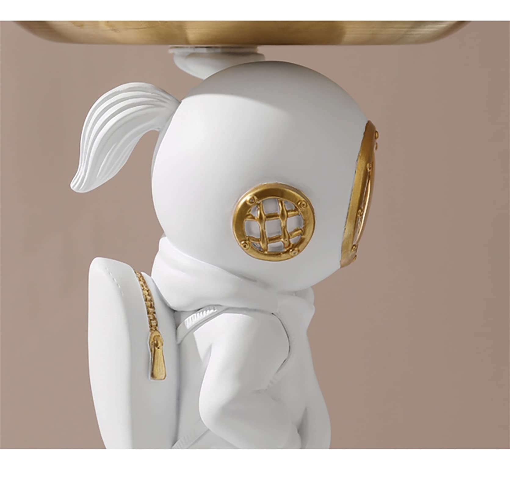 Fun Astronaut Key Tray & Jewelry Dish - Ceramic Spaceman Planet Decorative Storage Bowl for Keys, Jewelry, Candy, Nuts | Perfect for Home Office Organization & Party Snack Serving