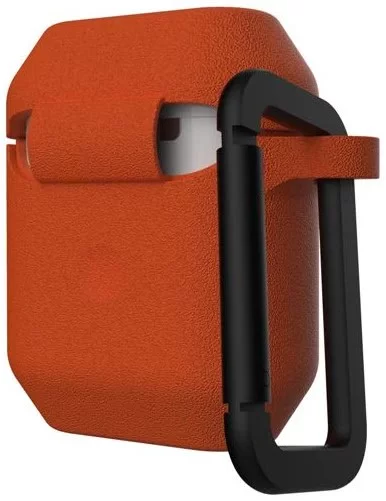 UAG Shockproof Silicone Case for AirPods 1/2 Generation - Orange | Protective Cover for Gym, Running & Outdoor Activities