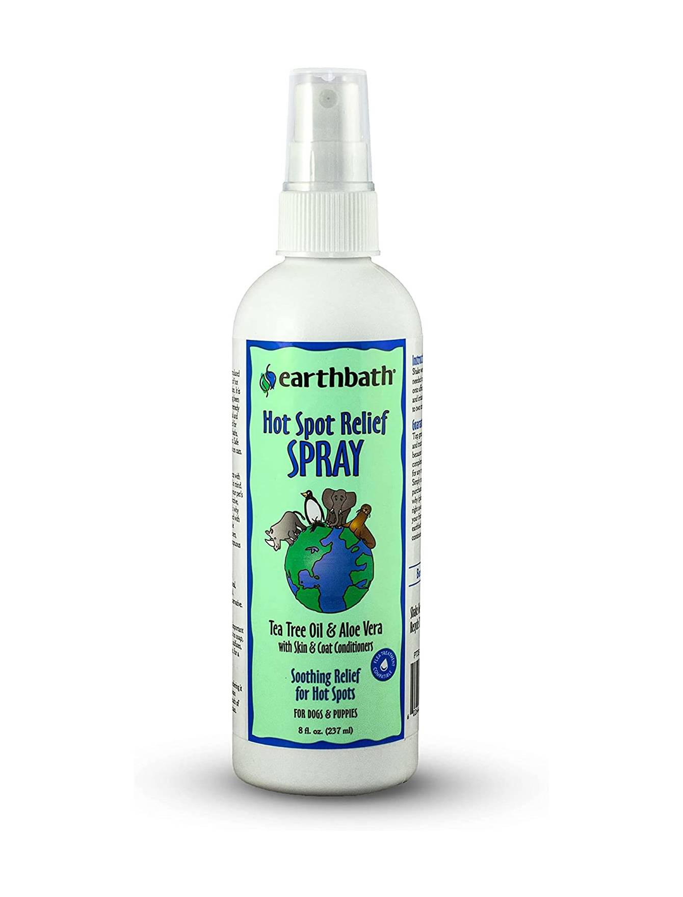 Earthbath Hot Spot Relief Spritz for Dogs - 8oz (236ml) - Soothes Itchy Skin & Hot Spots - Natural Oatmeal & Aloe Formula - Perfect for Allergy Relief & Skin Care