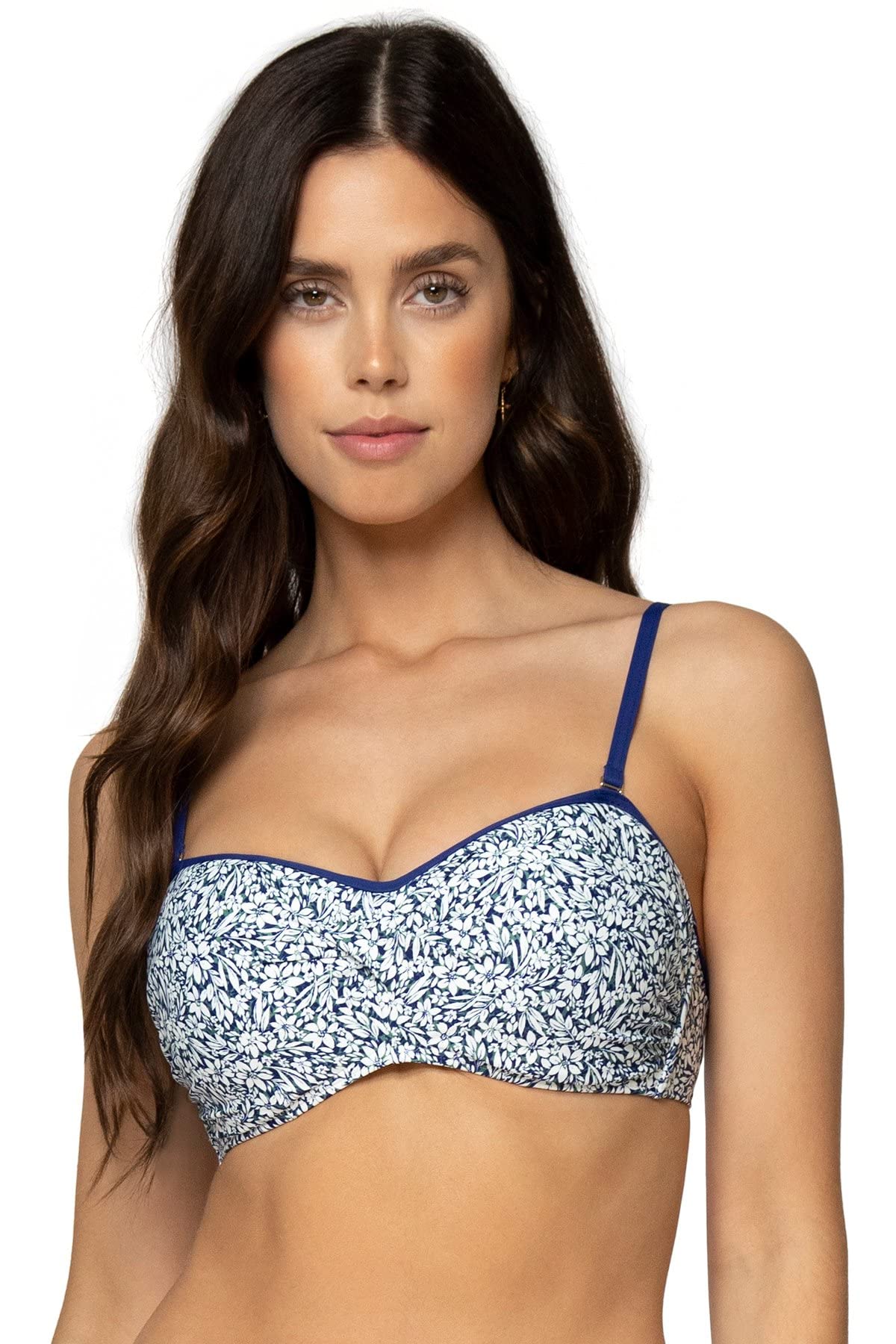 Sunsets Women's Standard Underwire Twist Bandeau Bikini Top with Foam Pads - Swimwear for Beach, Pool & Summer Vacation