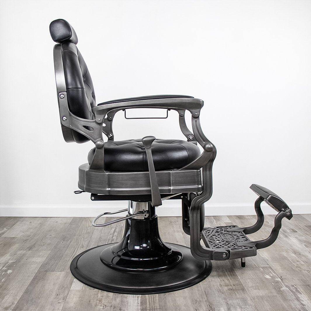 Professional Barber Chair for Salon & Home Use - Heavy Duty Hydraulic Styling Chair with Adjustable Height & Reclining Backrest - Perfect for Haircuts, Shaves & Styling