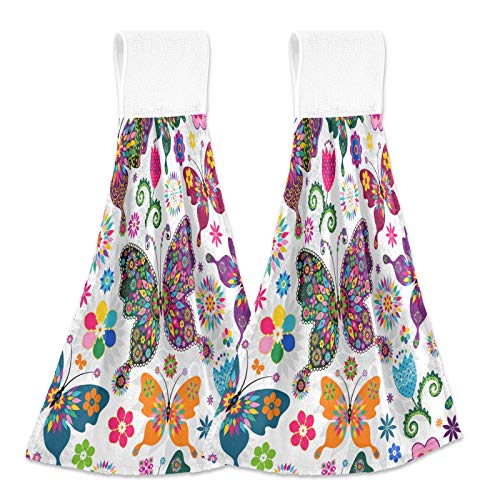 Colorful Butterflies and Flowers