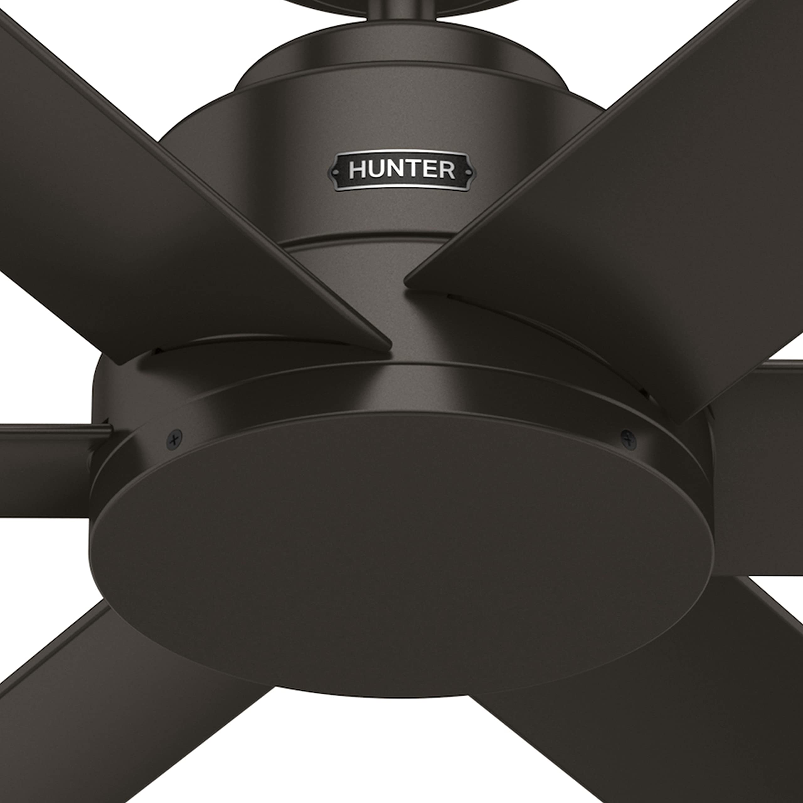 Hunter Fan 44 Inch Contemporary Premier Bronze Finish Outdoor Ceiling Fan with 6 Blades - Energy Efficient & Weather Resistant - Perfect for Patio, Deck, and Covered Porch Areas (Renewed)