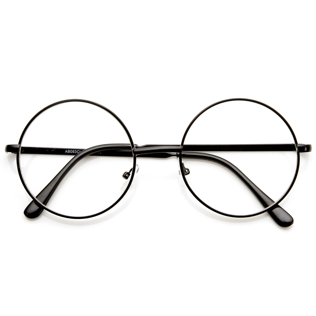 Lennon Mid Size Full Metal Frame Clear Lens Round Glasses - Vintage Style Eyewear for Men & Women | Perfect for Reading, Fashion, and Daily Wear