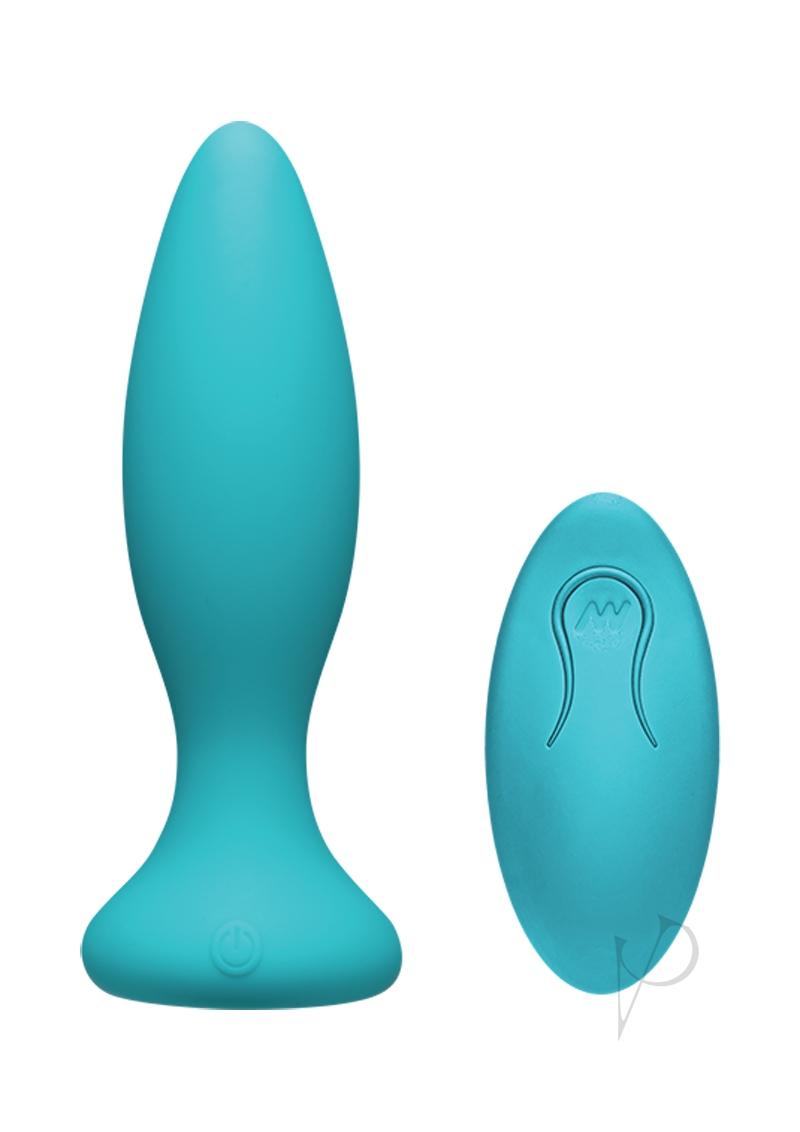 Remote Control Anal Plug for Beginners - Play Vibe Teal | Comfortable Silicone Butt Plug with Wireless Remote | Perfect for Couples Play & Solo Exploration