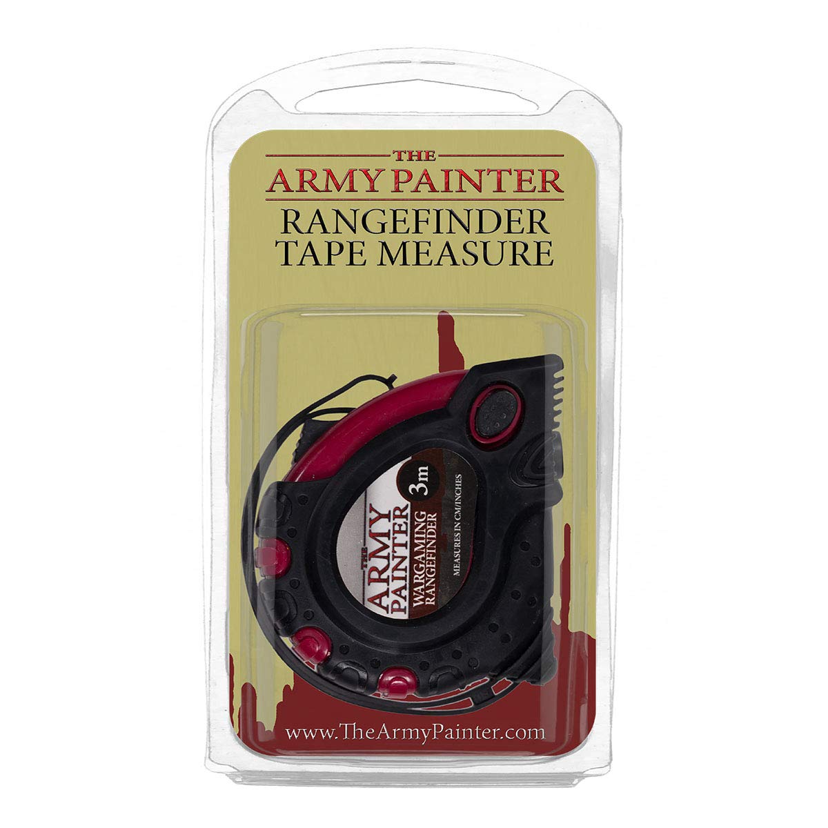 The Army Painter 10 ft Retractable Tape Measure - Small Metric & Imperial Ruler with Millimeters & Fractions for DIY, Crafting, Woodworking & Home Improvement Projects