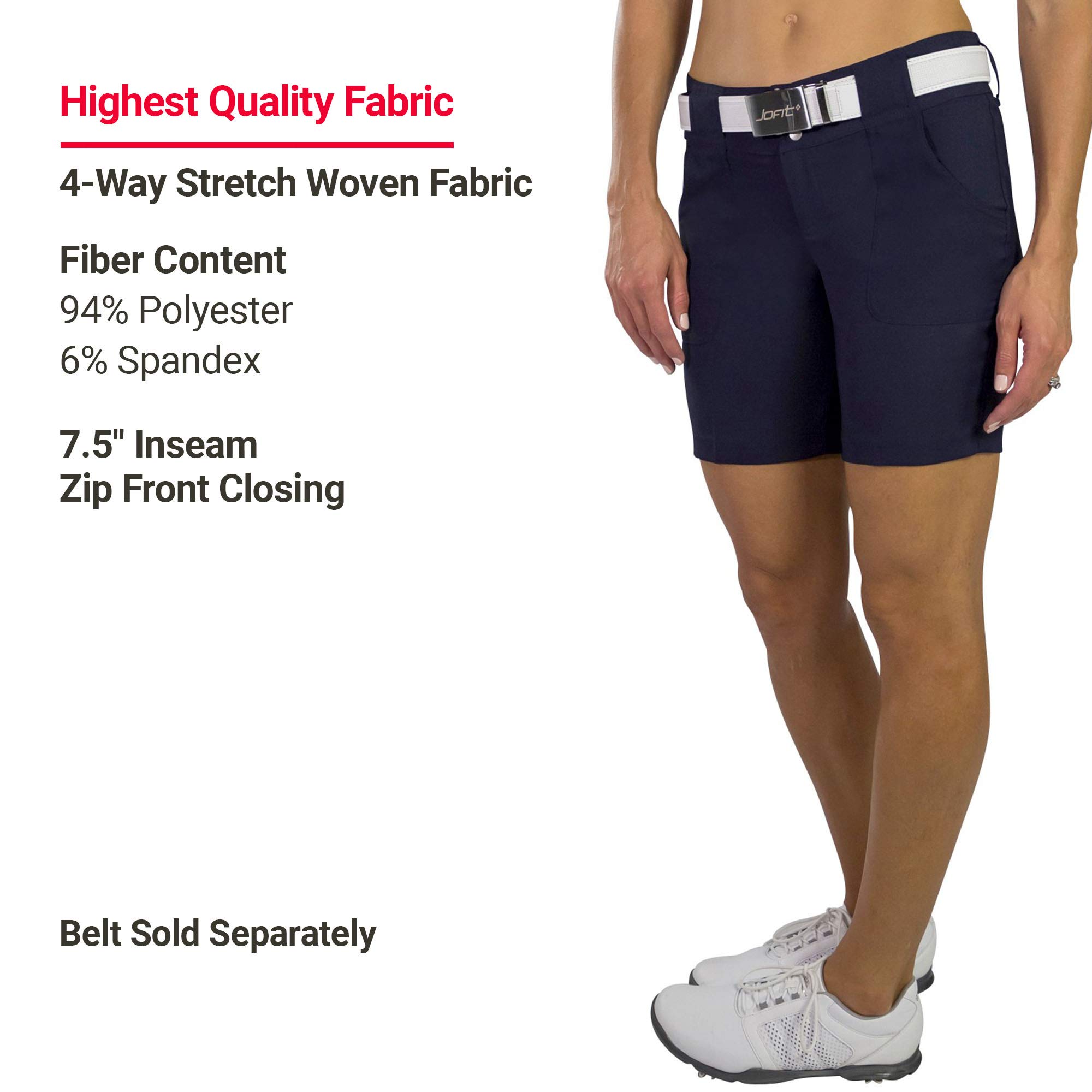 Jofit Women's Golf Shorts - Breathable Athletic Shorts for Golf, Running & Casual Wear | Comfortable & Stylish Activewear for Everyday Use