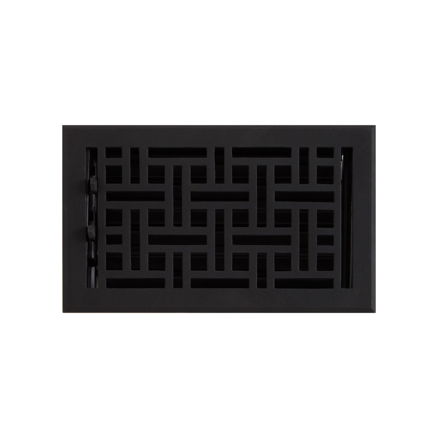 6x10 Inch Wicker Style Cast Iron Floor Register - Vintage Air Vent Cover for Home Heating & Cooling - Perfect for Living Room, Bedroom, Basement HVAC Systems