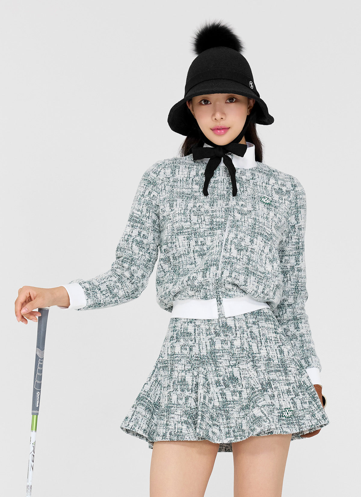 Vintage Tweed Flare Skirt for Women - High Waist A-Line Mini Skirt with Pockets - Perfect for Office, Party & Fall Outfits
