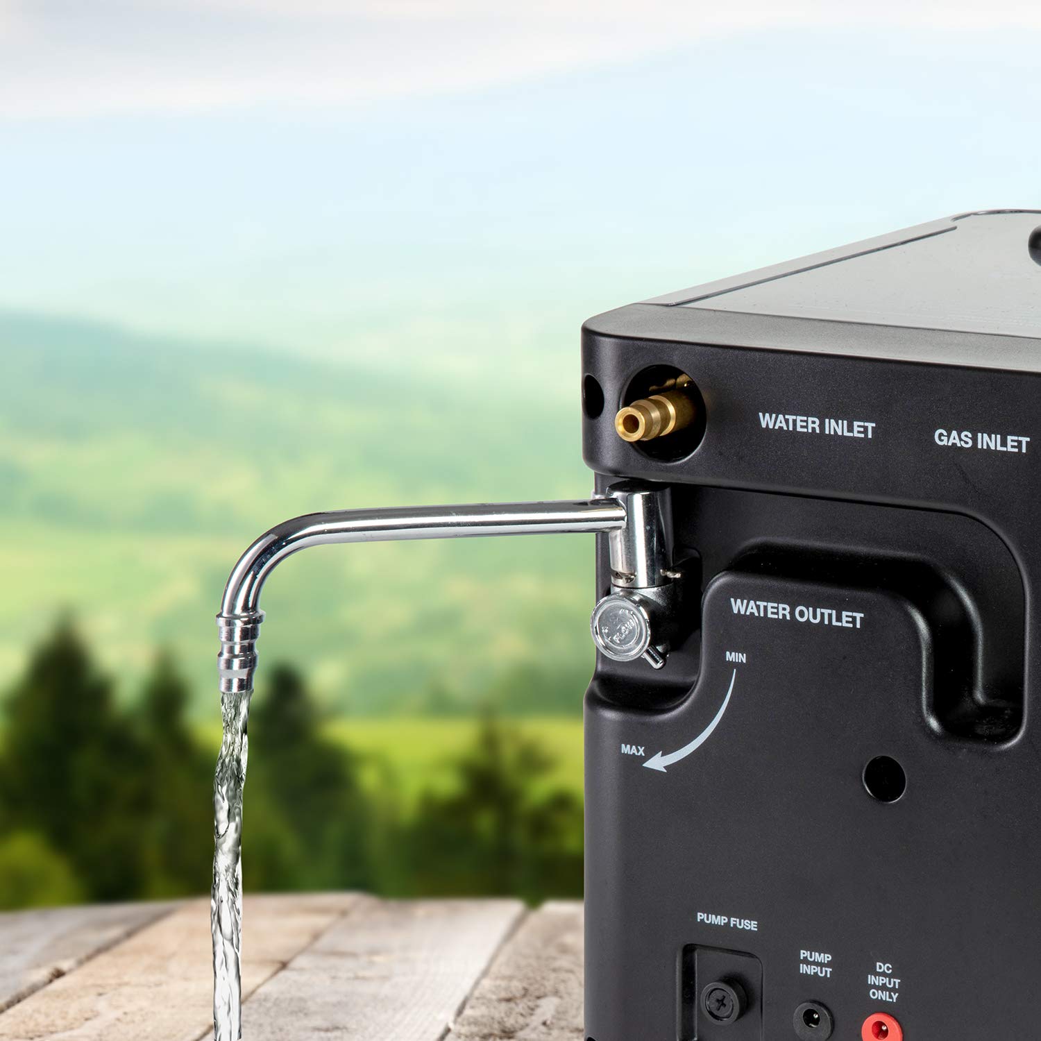 Hike Crew Portable Propane Water Heater & Shower Pump - Compact Outdoor Shower System with LCD Display & Auto Safety Shutoff for Camping, Hiking, RV Trips - Includes Carry Case for Easy Transport - Perfect for Backpacking, Beach Showers, and Emergency Hot Water Needs