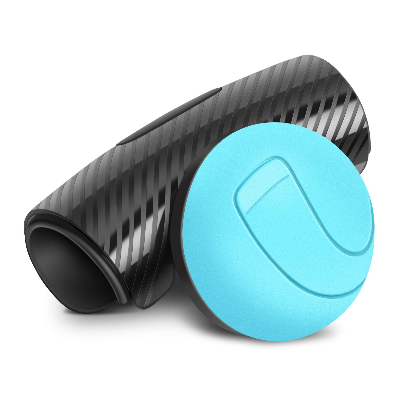 Non-Slip Universal Steering Wheel Spinner Knob - Power Handle Ball for Car Wheel Booster (Blue) | Easy One-Hand Driving, Truck & RV Accessory for Safer Maneuvering & Parking Assistance