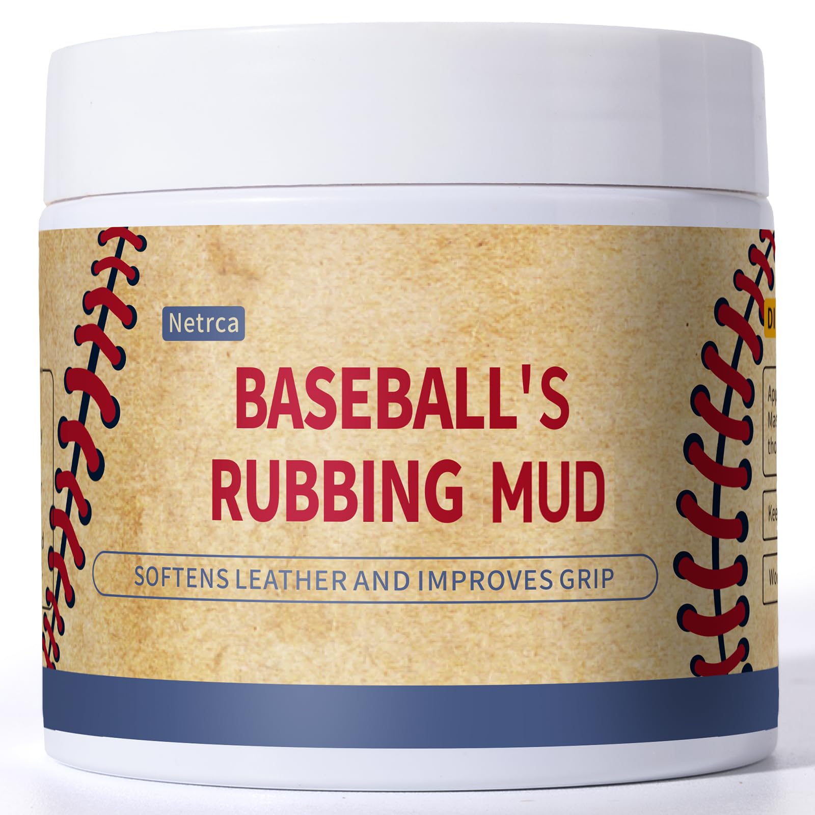 Original Baseball Rubbing Mud - Softens & Darkens Leather, Enhances Grip, Reduces Shine | Game-Ready Formula for Leather & Synthetic Baseballs | Perfect for Pre-Game Prep & Breaking in New Balls