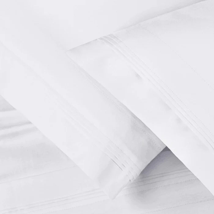Premium 650 Thread Count Egyptian Cotton Pillowcase Set - Ultra Soft & Breathable for a Luxurious Sleep Experience | Perfect for Bedroom, Hotel, or Gift