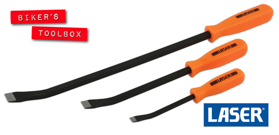 3 Piece Pry Bar Set - Heavy Duty Hand Tools for Automotive, Construction & DIY Projects - Perfect for Removing Nails, Prying Open Crates & More