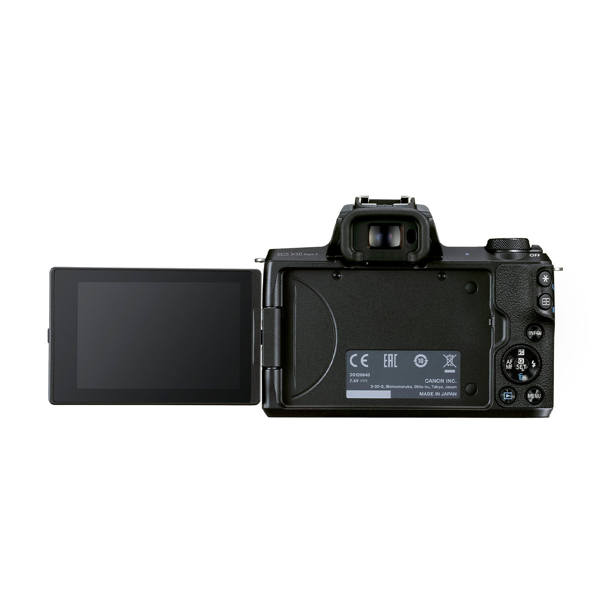Canon EOS M50 Mark II Mirrorless Digital Camera Body (Black) - 4K Vlogging Camera with Flip Screen, Wi-Fi & Bluetooth - Perfect for Travel, YouTube & Content Creation