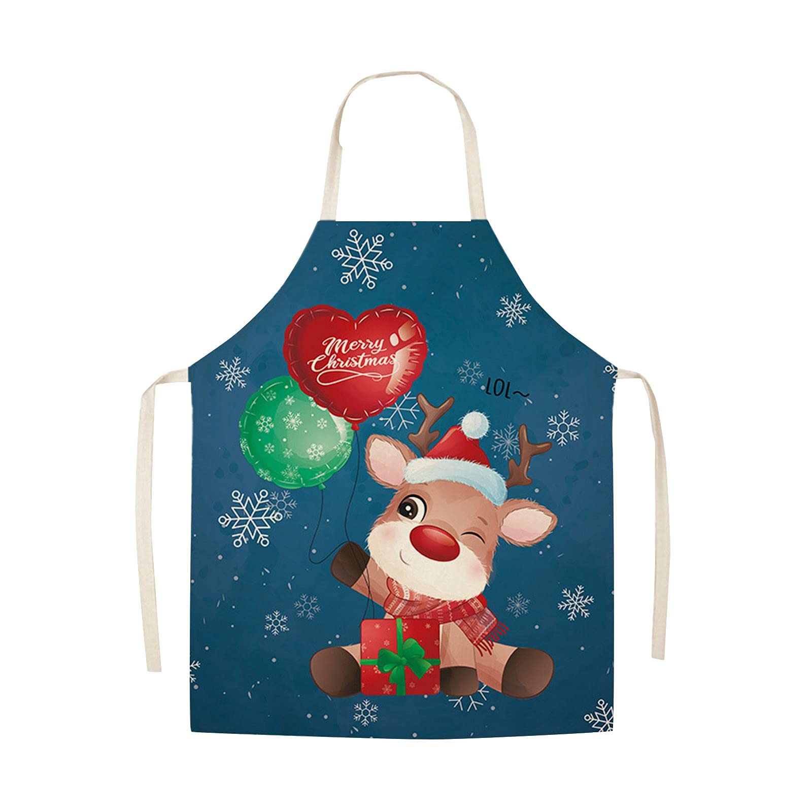 Creative Pumpkin Sunflower Linen Kitchen Apron - Adjustable Oil-Resistant Cooking Apron for Housework, Dining & Bar - Perfect for Christmas Gifts, Baking, Cooking, and Hosting Parties