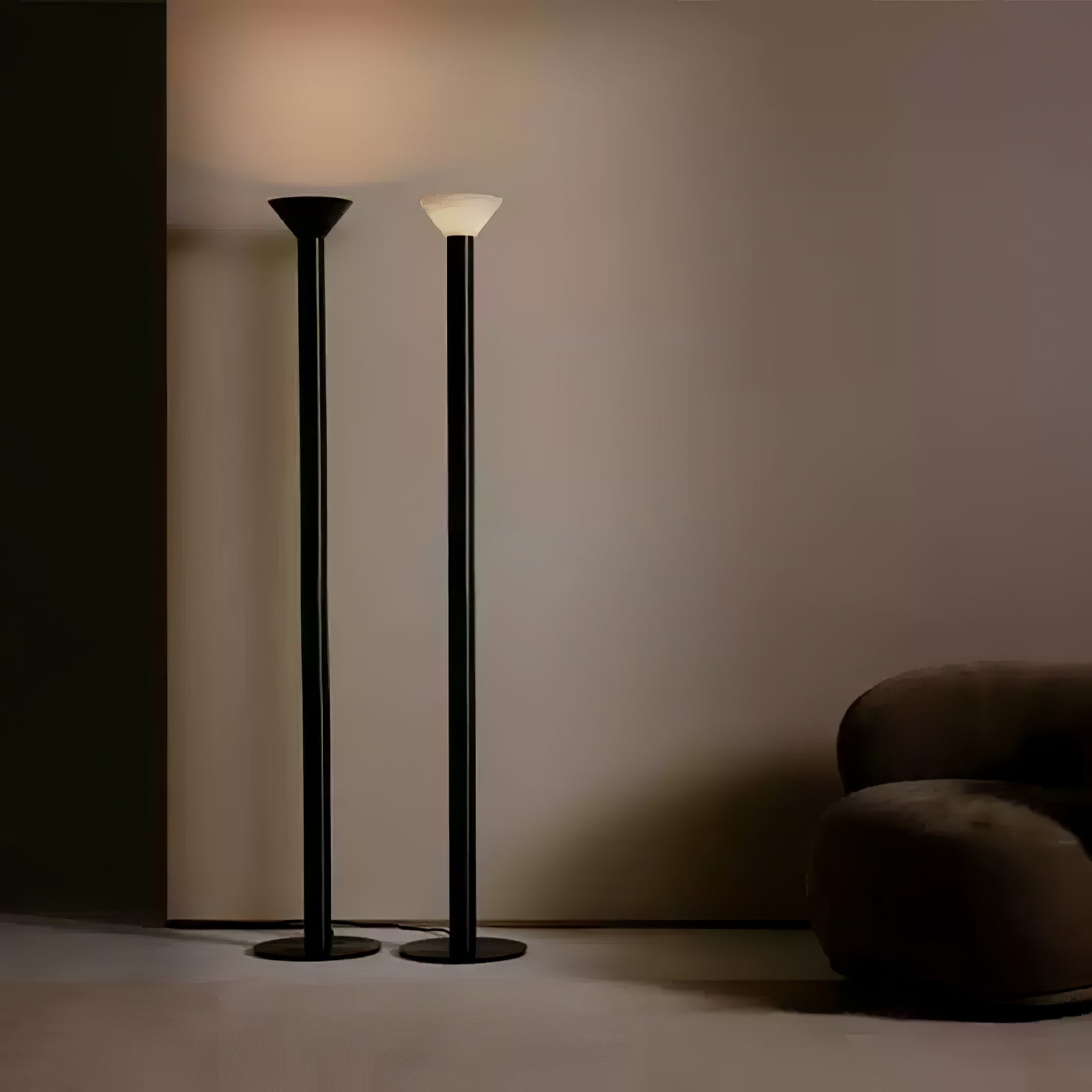 Elena Torchere Floor Lamp - Modern LED Standing Light with Adjustable Brightness for Living Room, Bedroom, and Office Decor