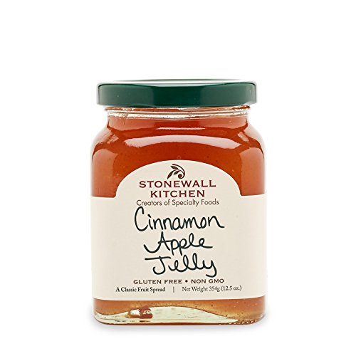 Stonewall Kitchen Cinnamon Apple Jelly - 13 oz Jar, Sweet & Spicy Fruit Spread for Toast, Pancakes, Yogurt & Cheese Pairing