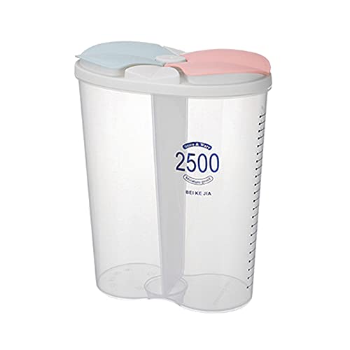 BenRan 4-Piece Airtight Cereal Storage Containers with Lids - BPA-Free Plastic Food Storage Bins for Kitchen Pantry Organization - Perfect for Grains, Flour, Rice, Sugar, Nuts, Coffee & Snacks - Ideal for Meal Prep, Baking & Bulk Food Storage