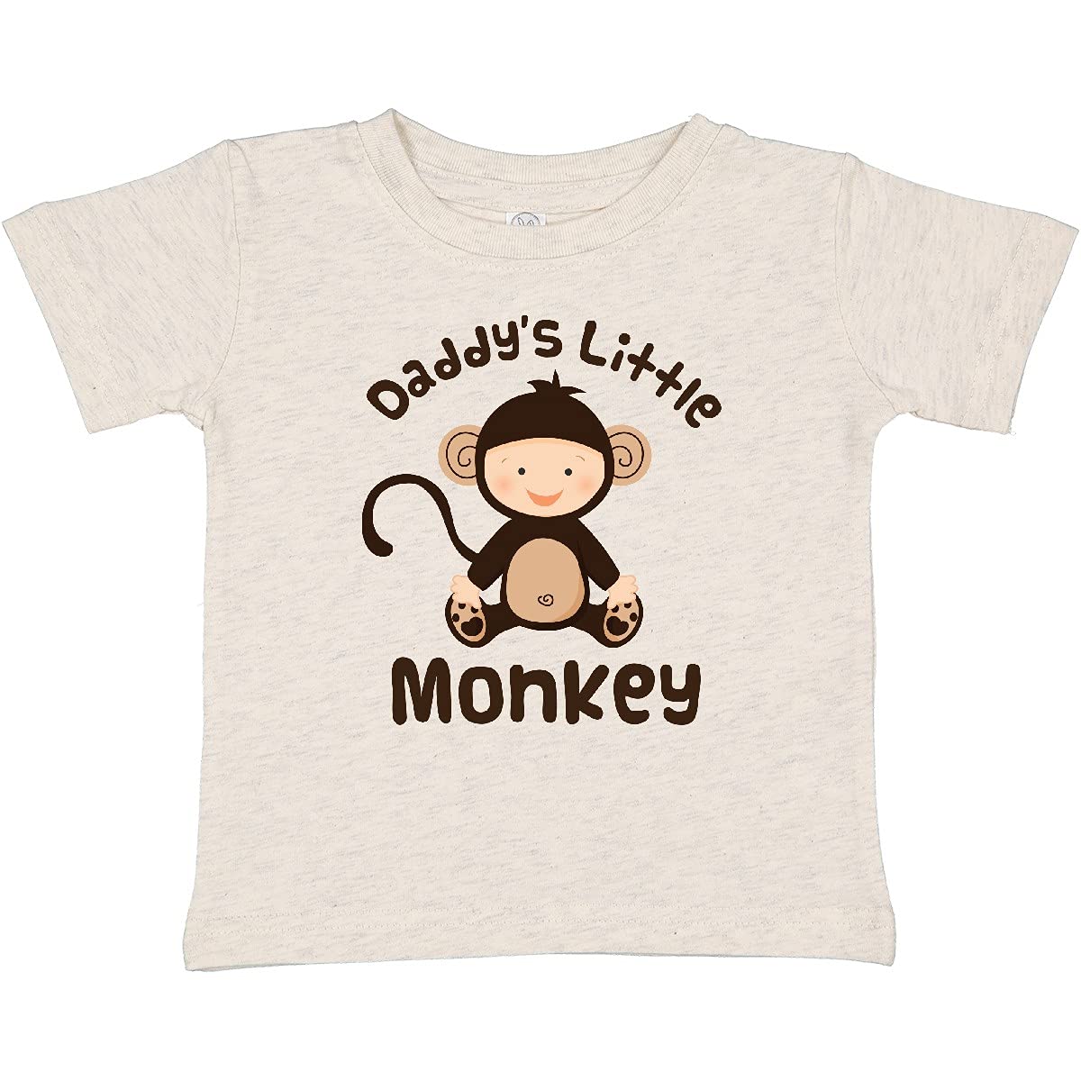 Inktastic Daddy's Little Monkey Baby T-Shirt - Cute Cotton Infant Onesie for Playdates, Family Photos & Special Occasions