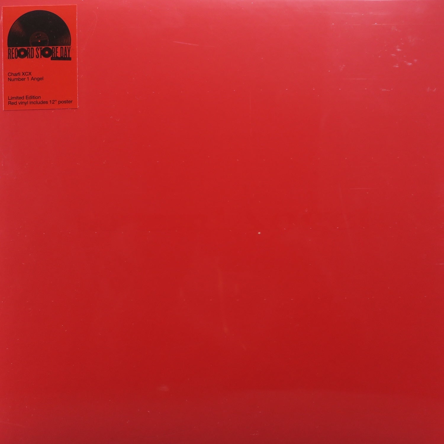 CHARLI XCX 'Number 1 Angel' Limited Edition Red Vinyl LP Record with Exclusive Poster - Perfect for Music Collectors & Pop Fans Home Decor