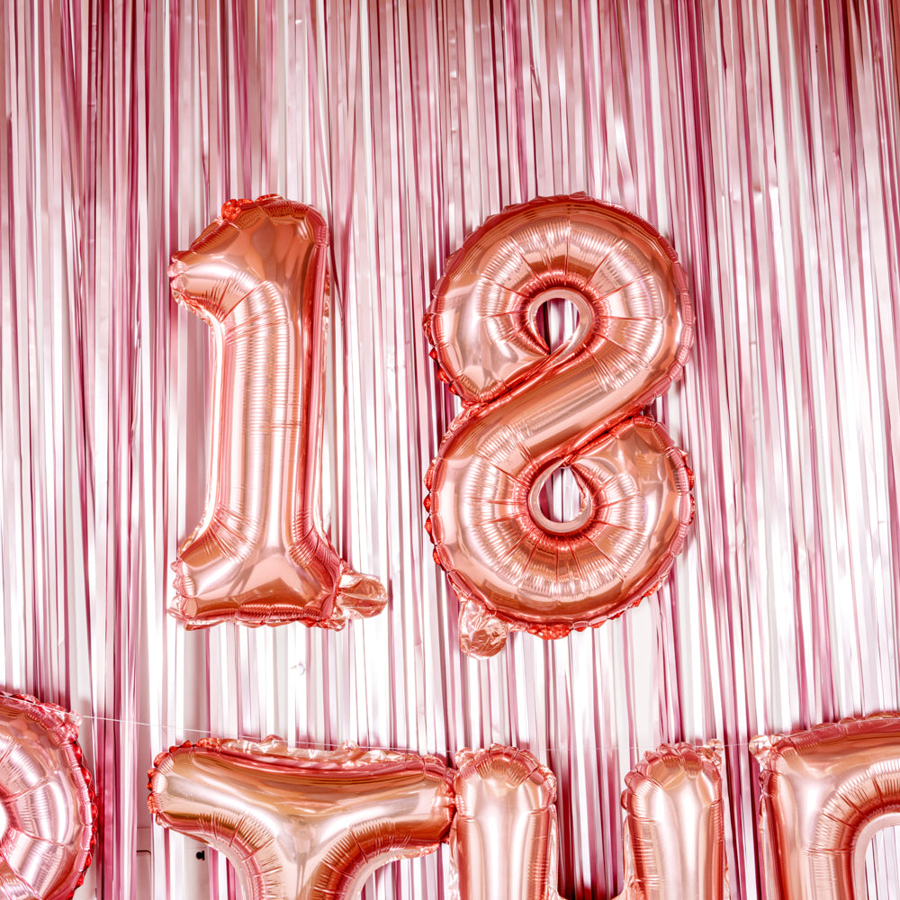 Balloonify Rose Gold Mylar Number 8 Balloon - 16 Inch - 1 Count Box - Perfect for Birthday Parties, Anniversaries & Special Events