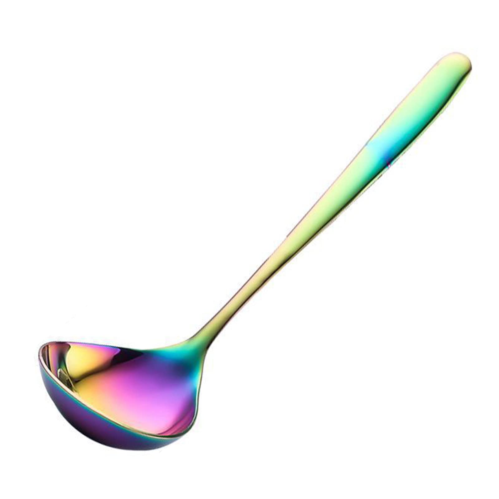 BPA-Free Deep Head Soup Spoon - Thickened Stirring Ladle for Kitchen & Cooking - Durable Neon Kitchen Supplies for Soup, Stew & Serving Dishes