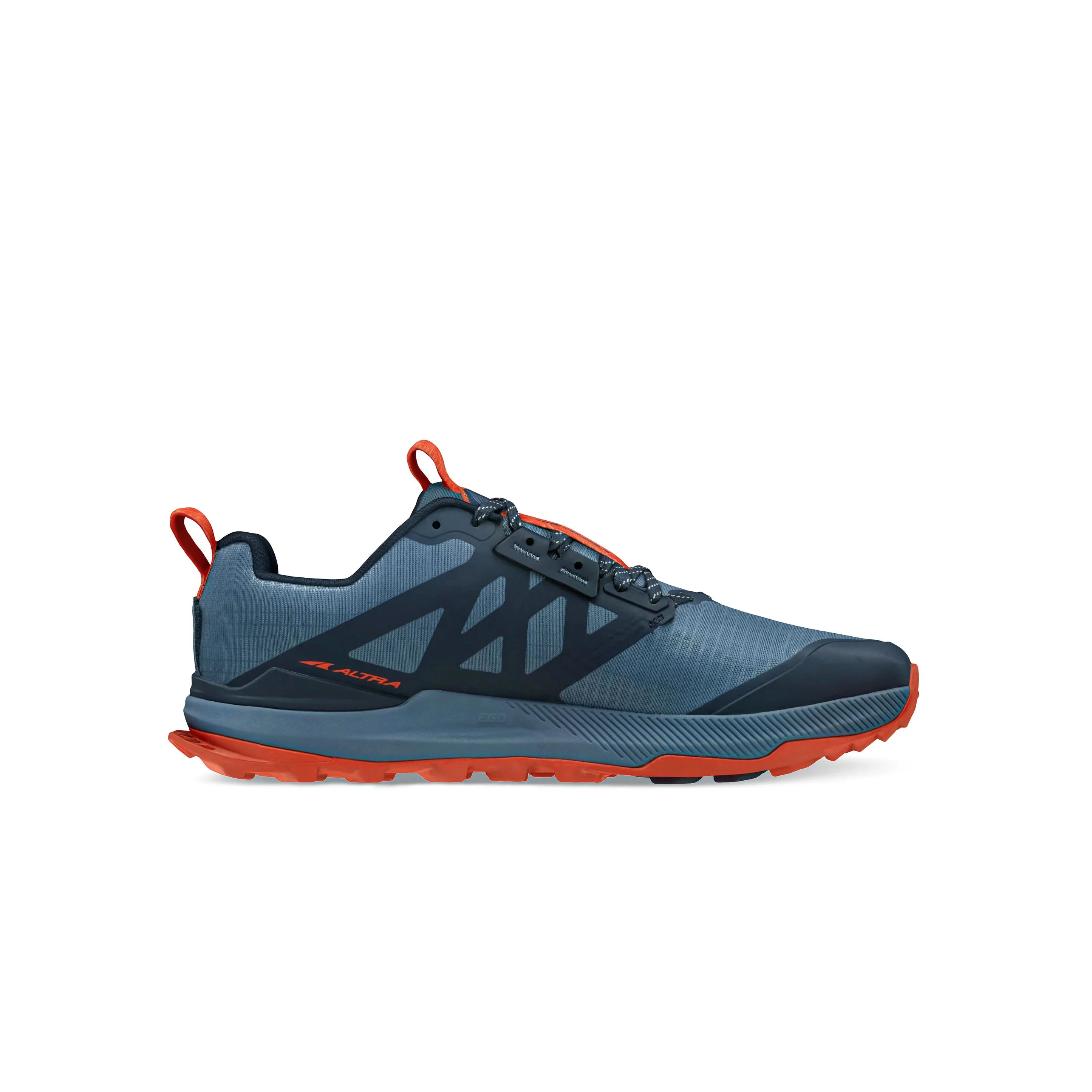 Altra Lone Peak 8 Trail Running Shoes for Men - Lightweight Hiking & Outdoor Adventure Footwear - Blue/Orange Color - Perfect for Trail Running, Hiking & Backpacking