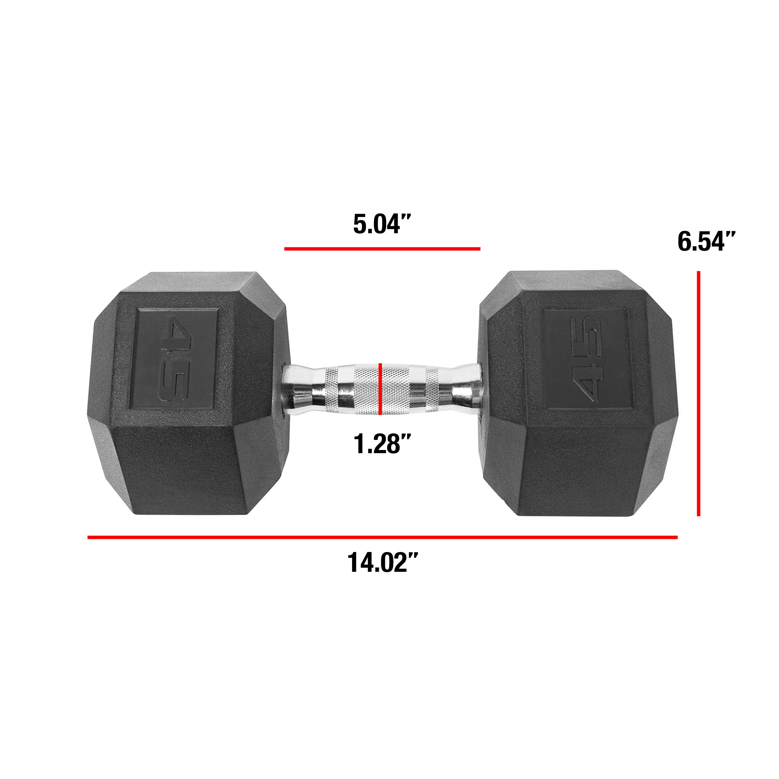 Premium CAP Coated Hex Dumbbell Weights - 5-50 lbs Set for Home Gym, Strength Training & CrossFit Workouts | Non-Slip Rubber Coating, Durable Construction for Weightlifting & Fitness Routines