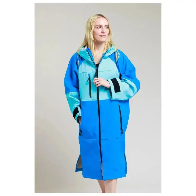 Soft Shell Cobalt Blue Unisex Bathrobe - Post Swim & Spa Relaxation Wear for Men and Women | Cozy Loungewear for Poolside, Beach & Home Use