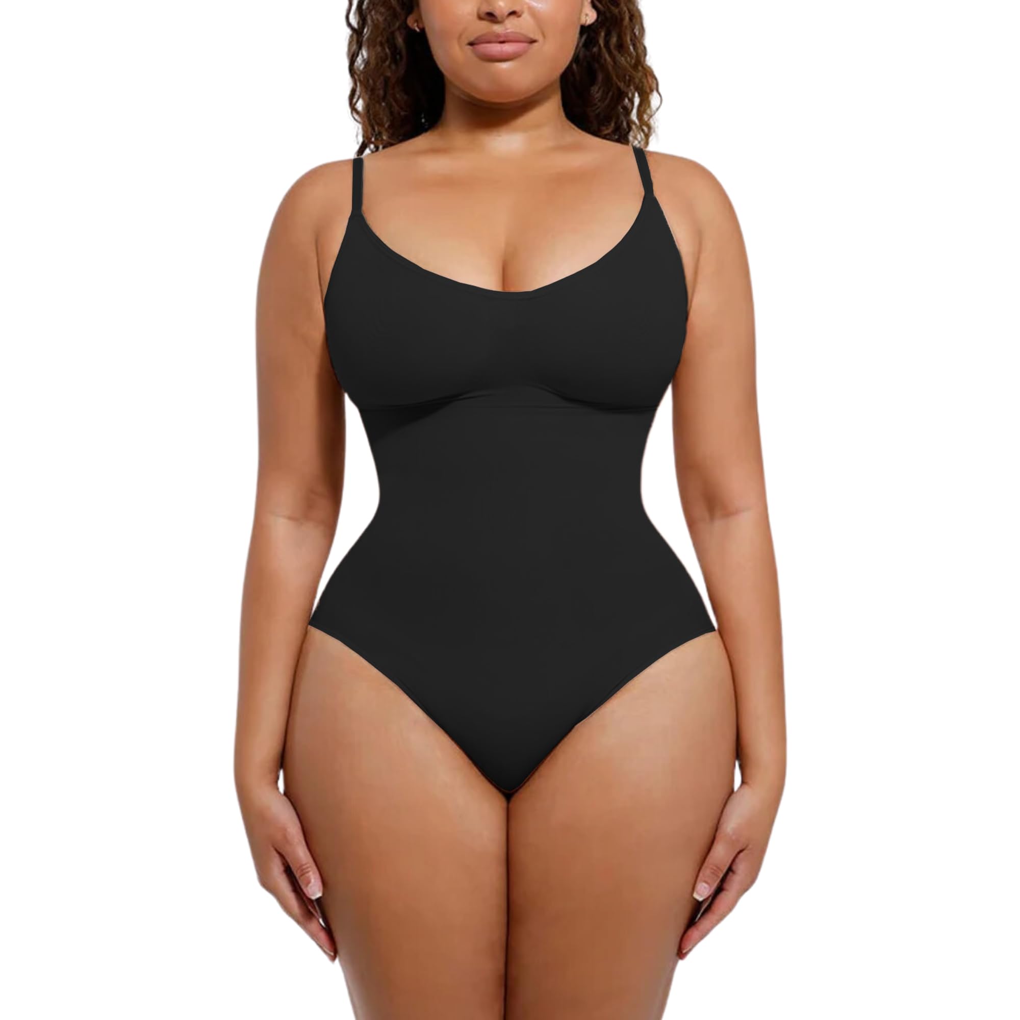 Seamless Shapewear Bodysuit for Women - Full Body Slimming Suit with Sleeveless Round Neck | Tummy Control & Waist Trainer for Everyday Wear, Special Occasions & Postpartum Recovery