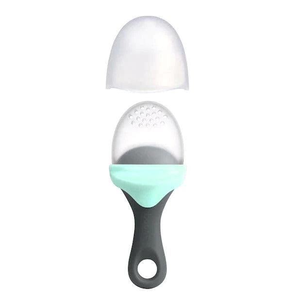 Boon Pulp Silicone Baby Feeder - Safe & Easy Self-Feeding for Infants - Perfect for Purees, Fruits & Teething Relief - Ideal for Travel & On-the-Go Feeding