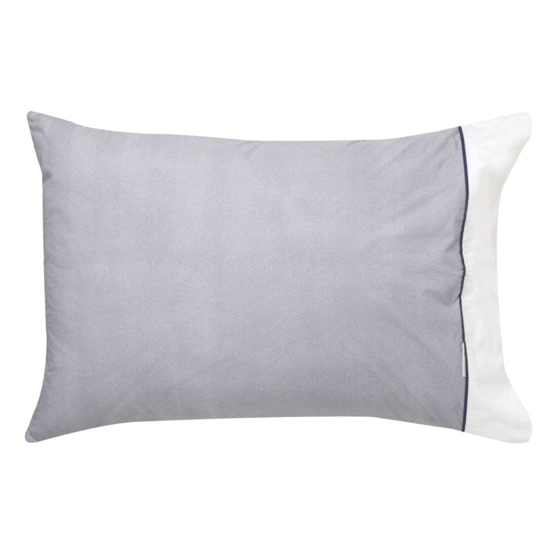 Premium Essex Navy Quilt Cover Set - Super King Size (108