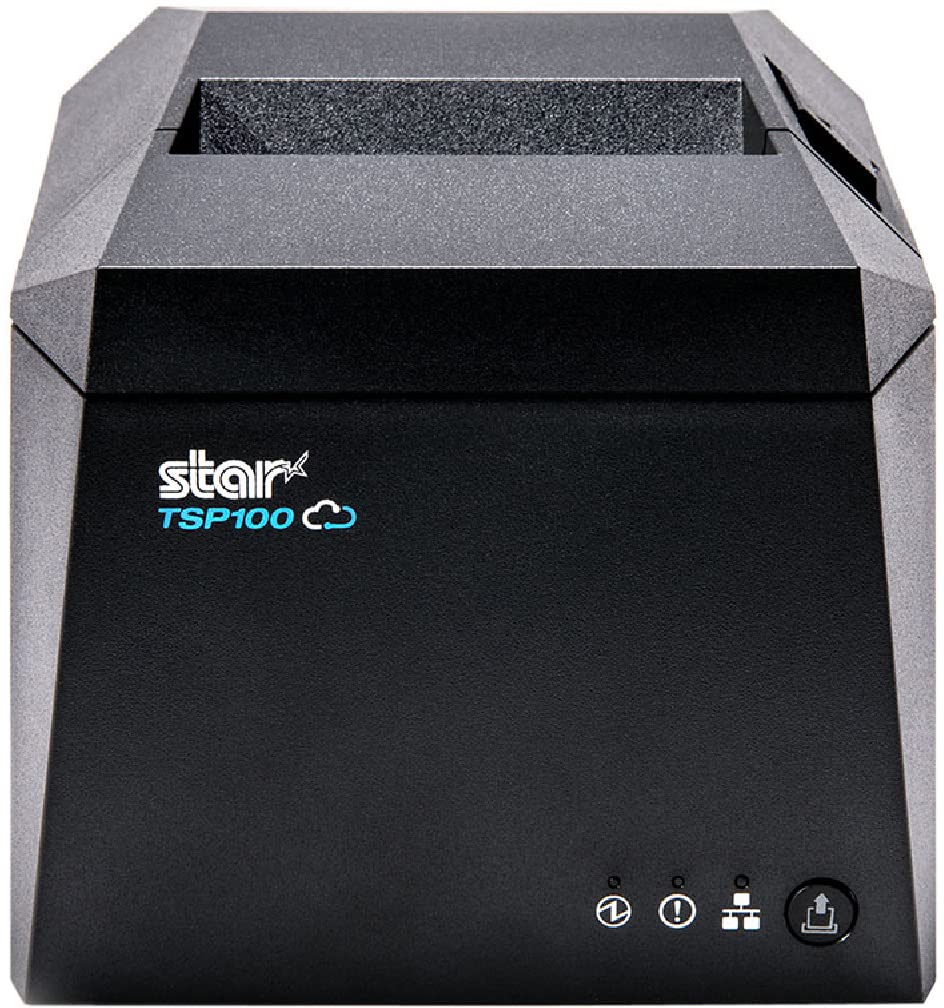 Star Micronics TSP143IVUW Wi-Fi USB-C Ethernet Thermal Receipt Printer with CloudPRNT, Auto Cutter & Internal Power Supply - Gray - Ideal for Retail, Restaurant & POS Systems