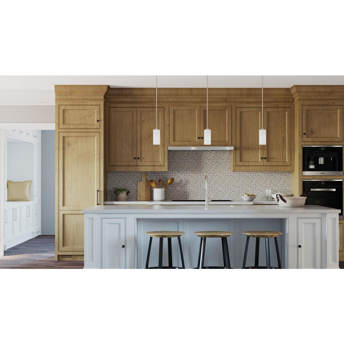 Cofield Collection Modern One Light Pendant - Sleek Hanging Light Fixture for Kitchen Island, Dining Room & Bedroom Decor