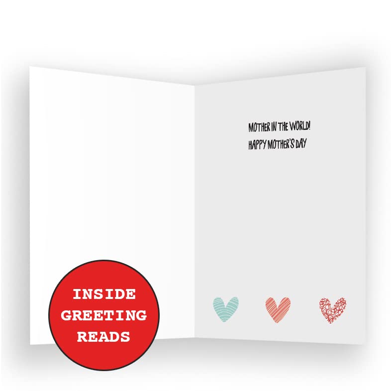 Wright Home & Gift Hearts Mother's Day Greeting Cards Set - 3 Pack with 3 Envelopes (5x7 inches) - Perfect for Mother's Day Gifts, Thank You Cards & Special Occasions