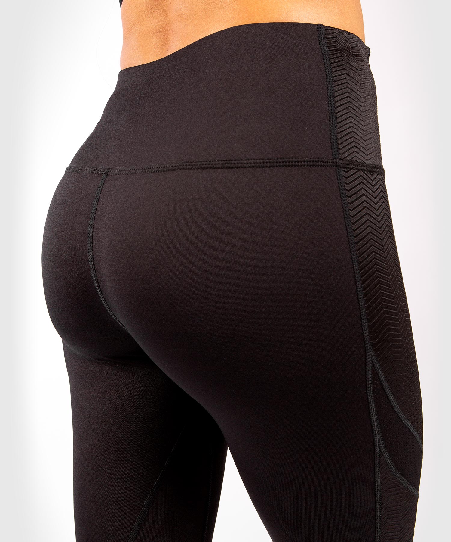 Venum G Fit Women's Leggings - High Waist Workout Leggings for Yoga, Gym & Running - Black/Black - Moisture Wicking & Stretchy Activewear