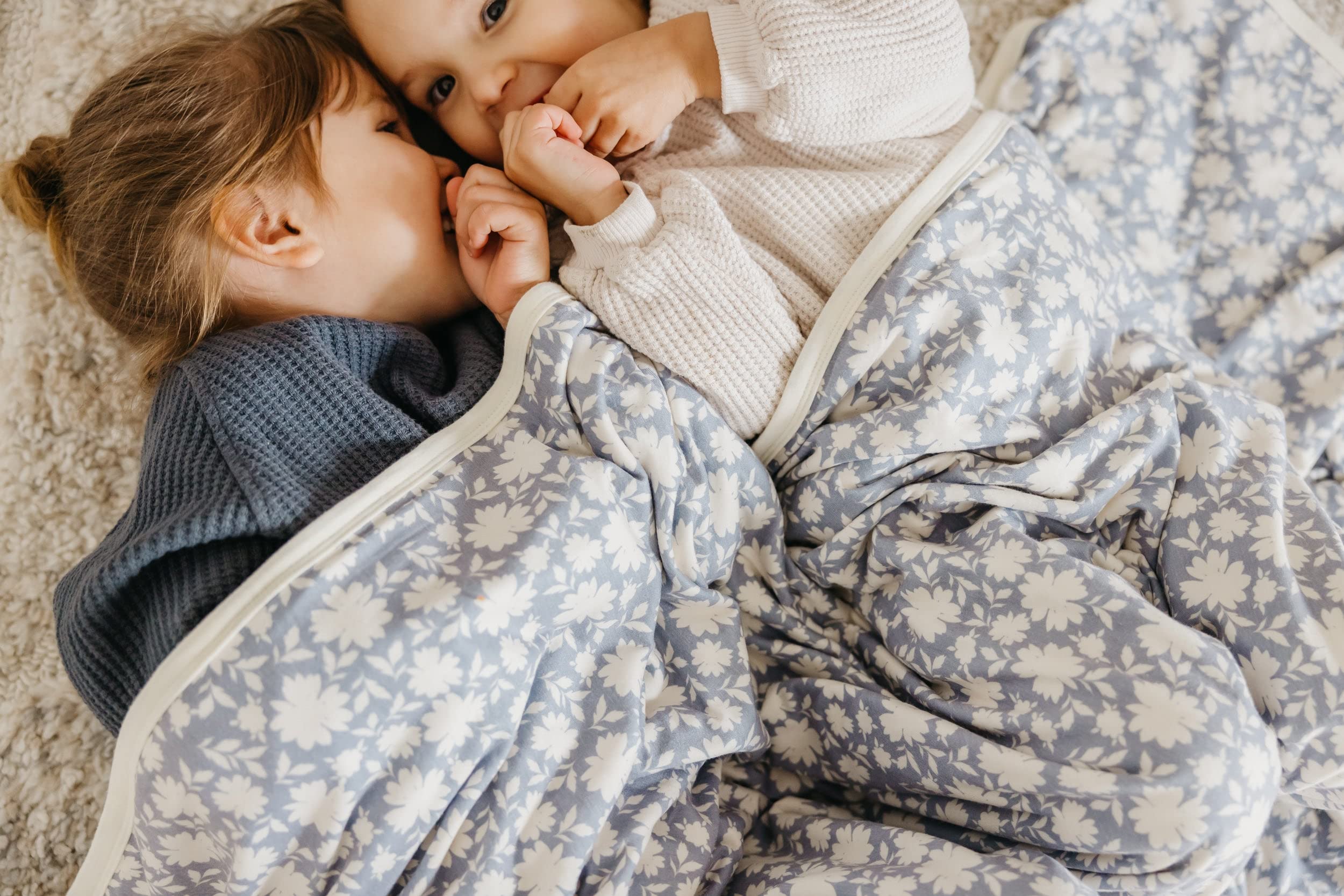 Premium Copper Pearl Jumbo 3-Layer Baby Blanket - Ultra Soft & Breathable Baby Quilts for Boys & Girls | Cozy Toddler Blanket for Newborns | 46x46 Inch Polyester/Rayon Blend | Lacie Design | Perfect for Nursery, Stroller & Cuddle Time